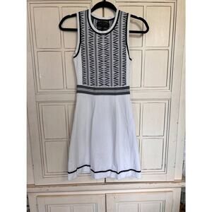 Rag & Bone size XXS Erin dress white with black